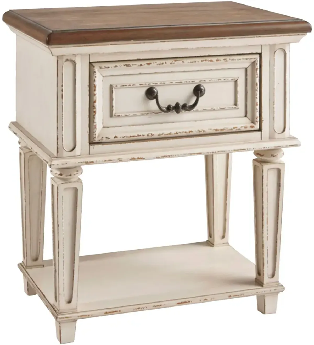 Ashley Furniture | Realyn Nightstand | Chipped White