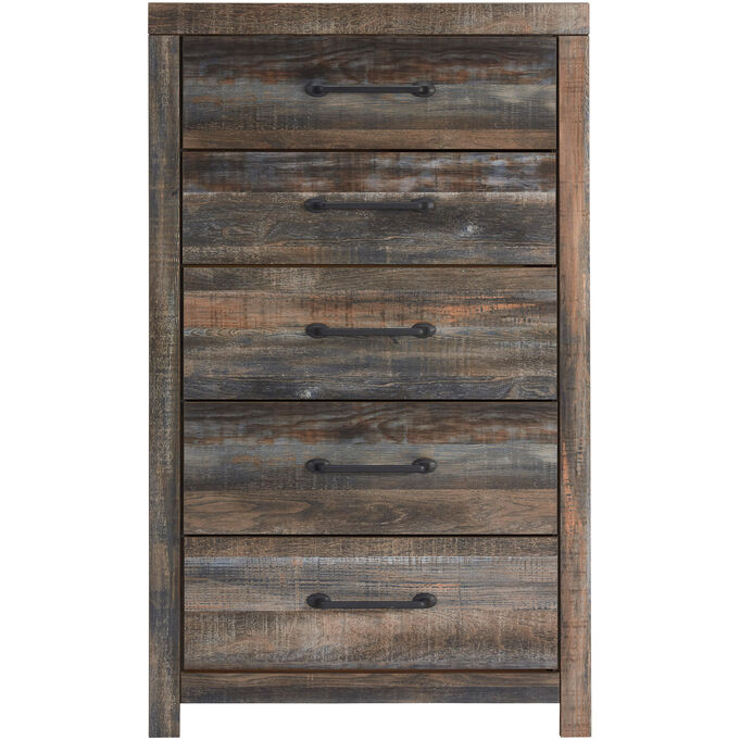 Drystan Brown 5 Drawer Chest