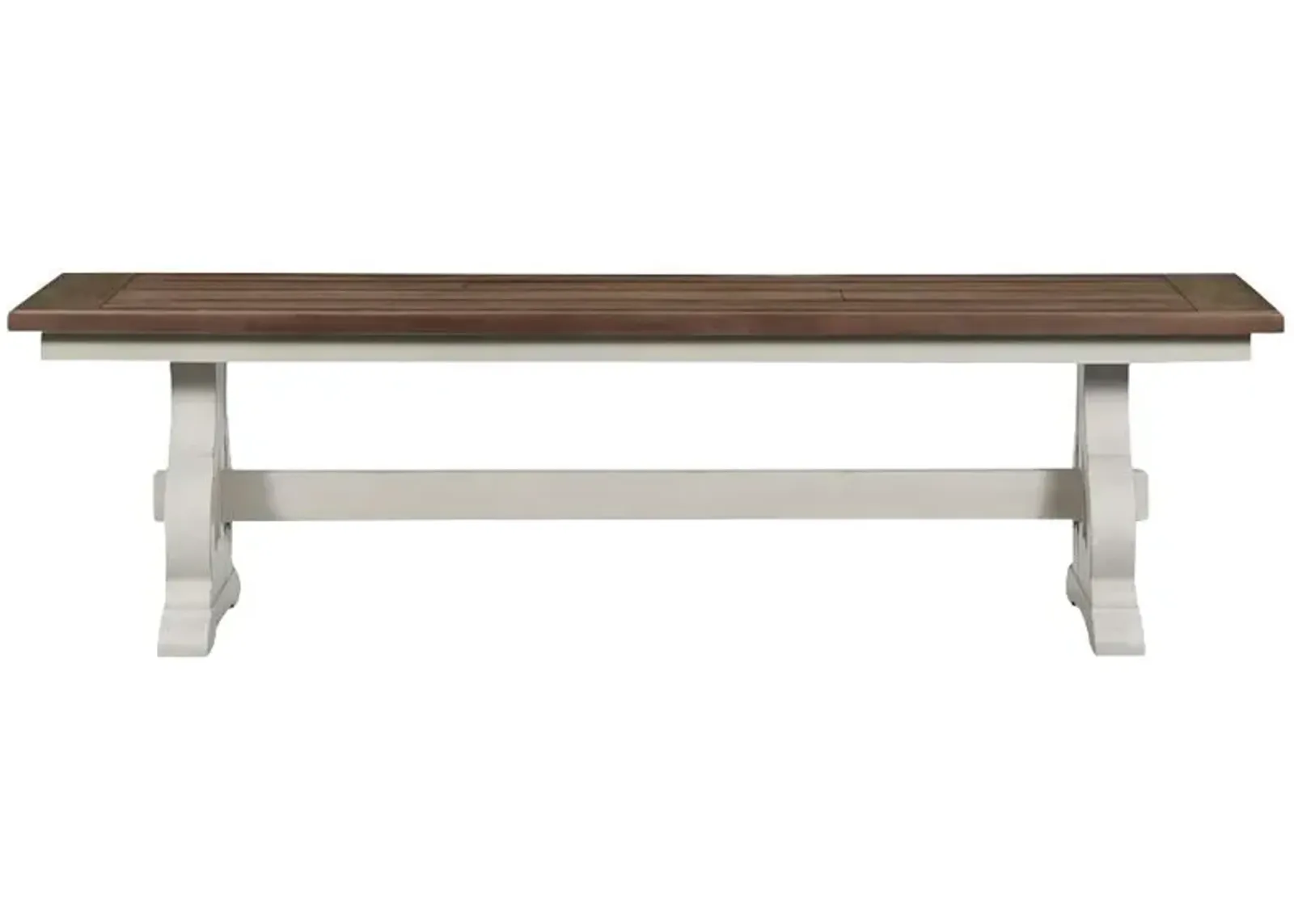 | Drake Bench | Rustic White/Stone