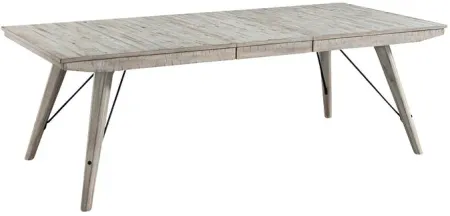Modern Rustic Weathered White Dining Table