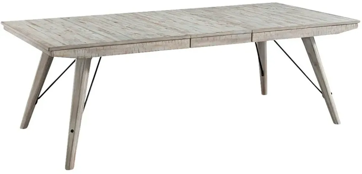 | Modern Rustic Dining Table | Weathered White