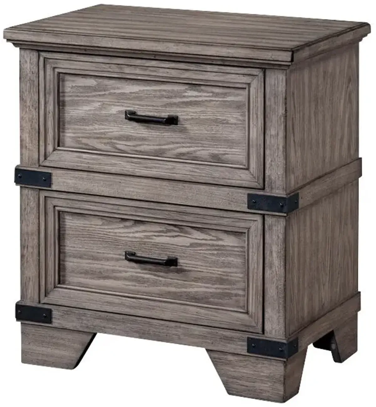 | Forge Nightstand | Brushed Steel