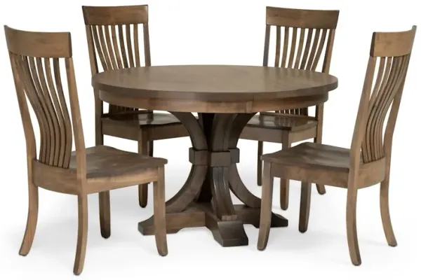 Farmville 5-Piece Round Dining Set w/ Kendall Side Chair