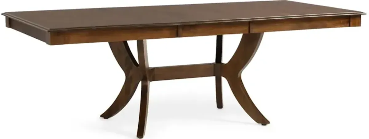 Core 5-Piece Trestle Dining Set - Wood Trim Side Chairs