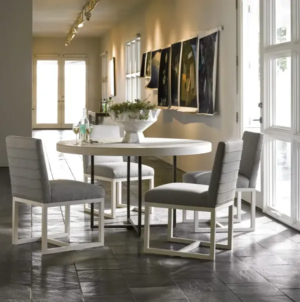 Modern-Quartz 5-Piece Round Dining Set