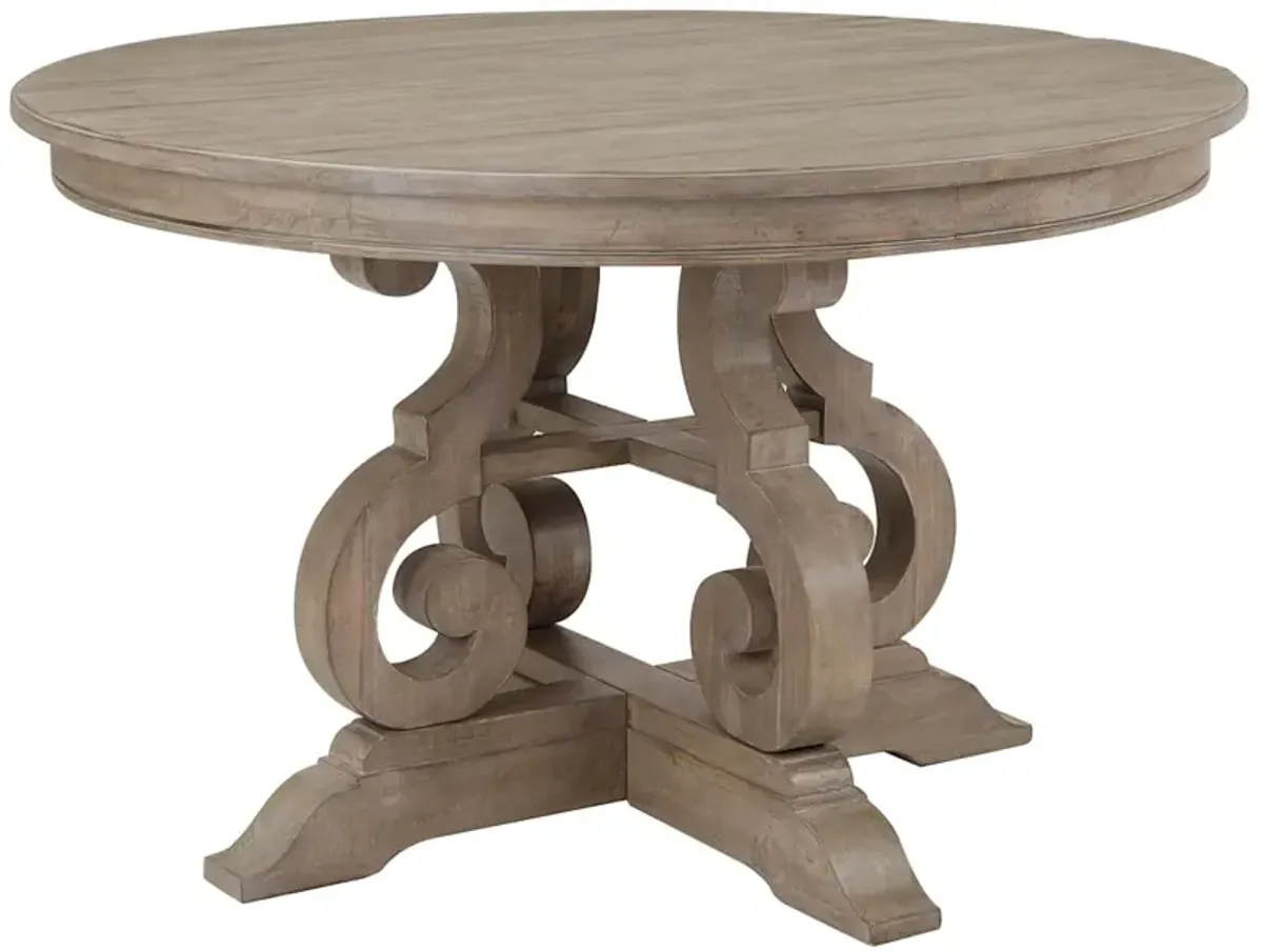Treble 5-Piece 48-Inch Round Dining Set - DOVE GREY