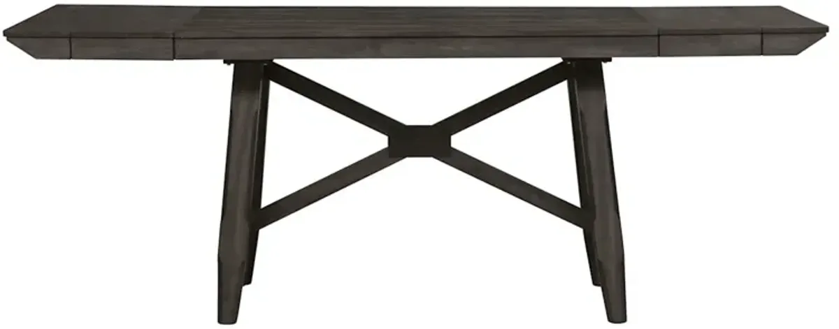 Double Bridge 5-Piece Counter Height Dining Set with Splat-Back Stools
