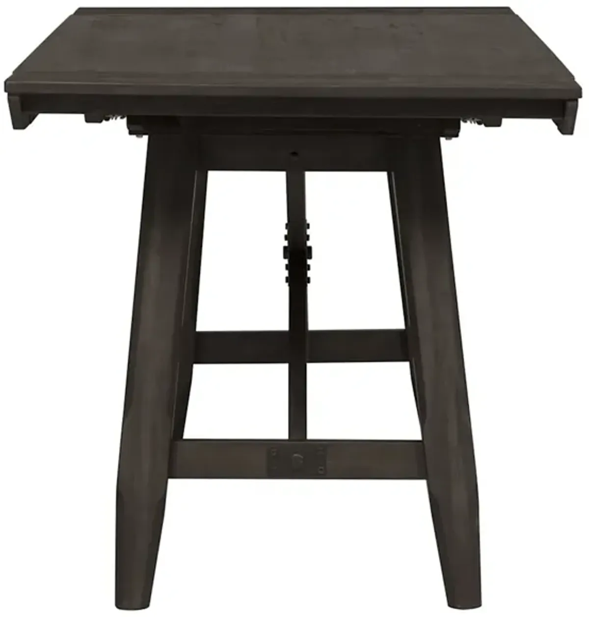 Double Bridge 5-Piece Counter Height Dining Set with Splat-Back Stools
