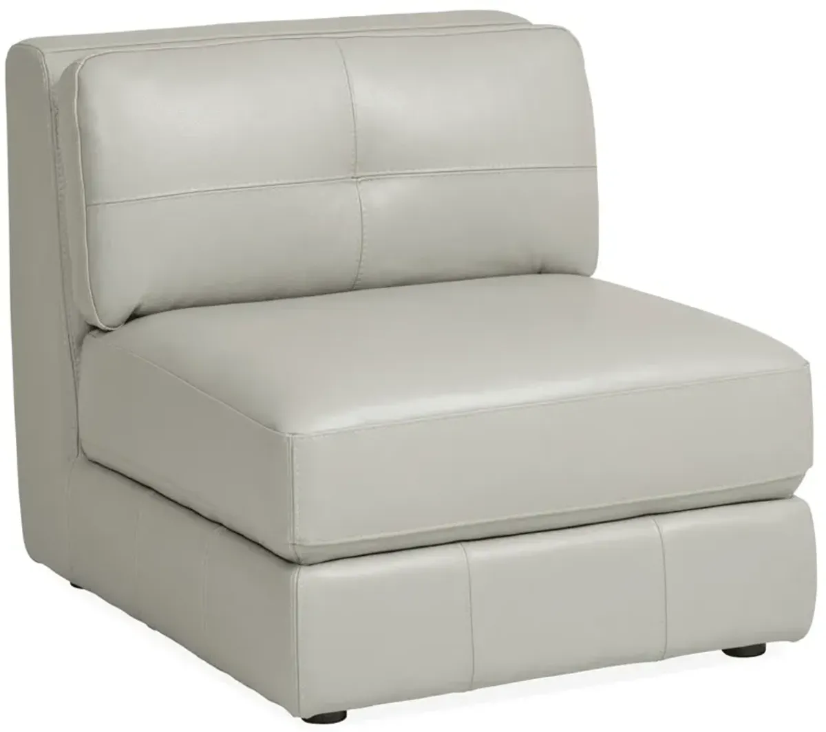 Penthouse Leather 6 Piece Modular Sectional - DOVE