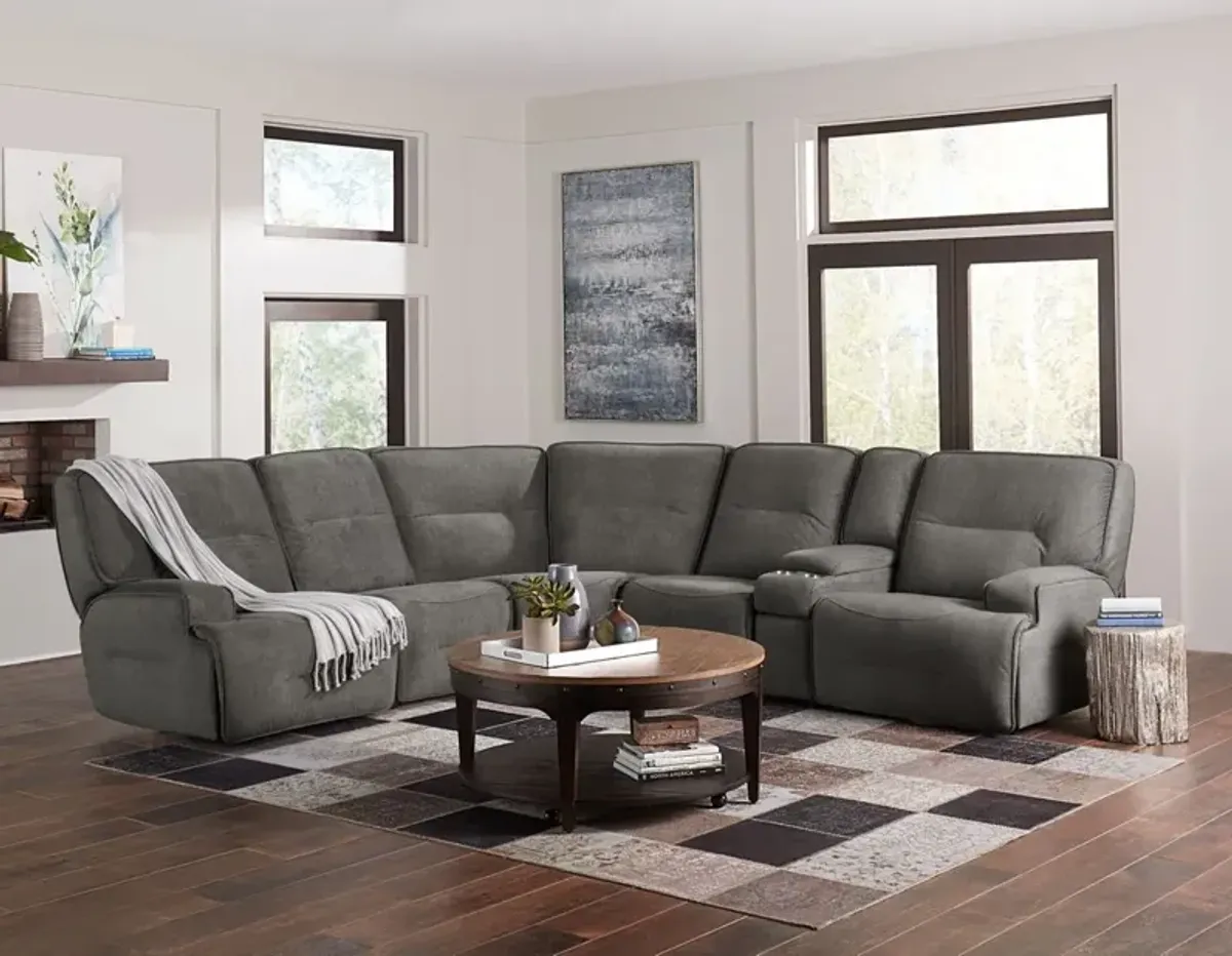 Galaxy 6 Piece Power Reclining Modular Sectional