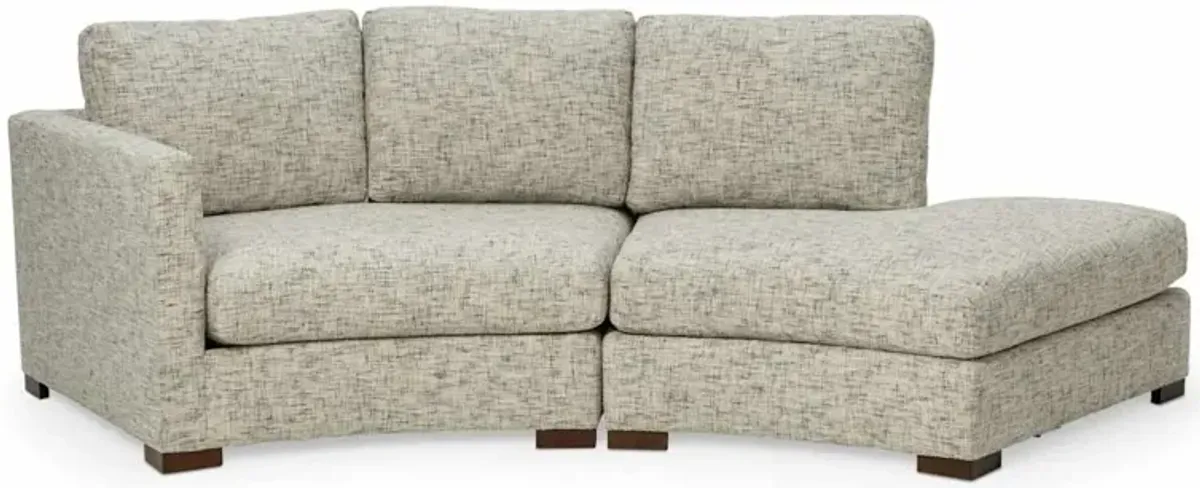 Ryder 2-Piece Sectional with RAF Bumper