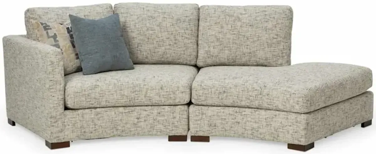 Ryder 2-Piece Sectional with RAF Bumper