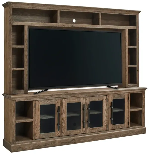 Manchester 2PC Entertainment Wall - Glazed Oak