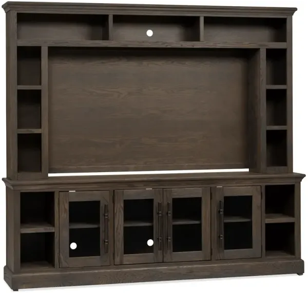 Manchester 2PC Entertainment Wall - Brown