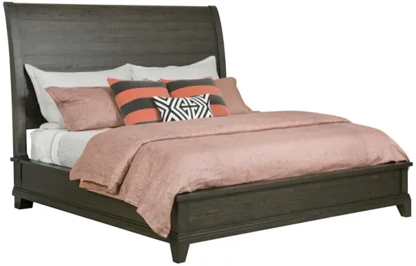 Plank Road Eastburn King Sleigh Bed - CHARCOAL