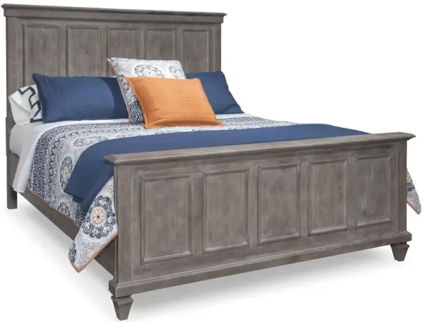 Legend Queen Panel Bed - GRAY