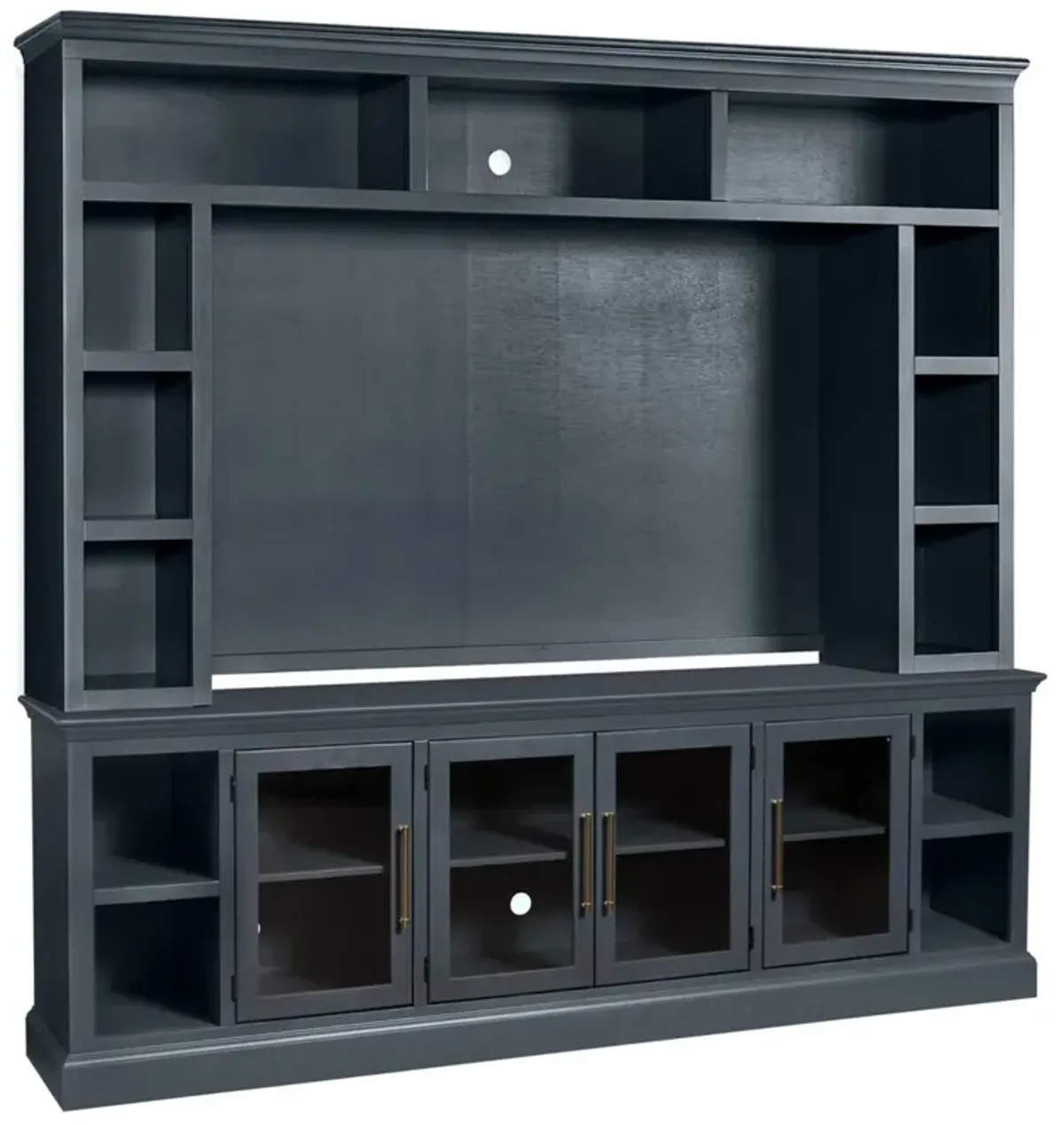 Byron 2-Piece Entertainment Wall - Blue