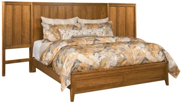 Aspire Queen Lineage Panel Bed With Wall Panels
