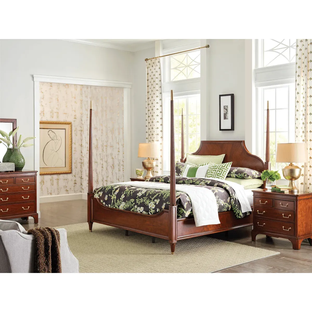 Addison Duncan Queen Poster Bed