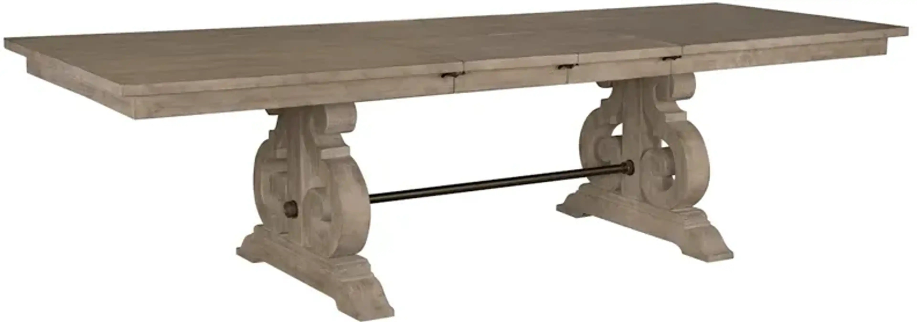 Treble Rectangular Dining Table Dove Grey None | Furniture.com