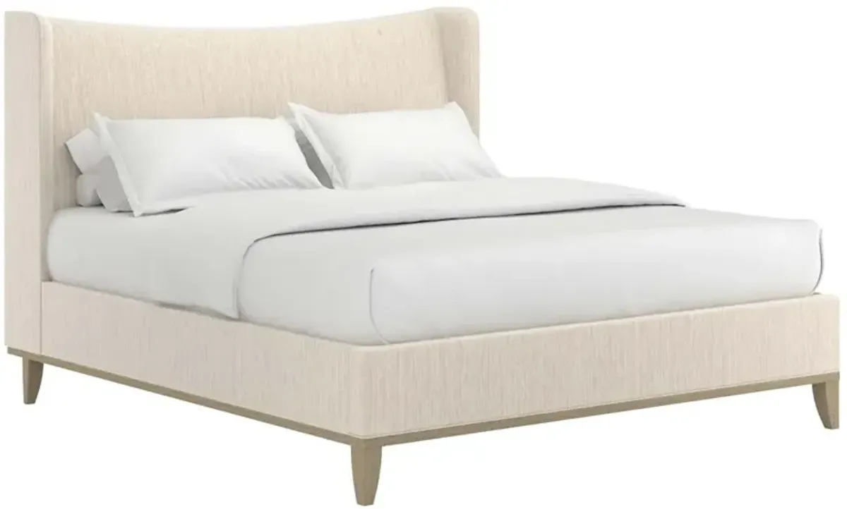 Elenna Queen Shelter Bed - Creme