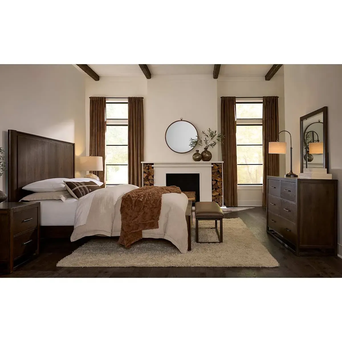 Lodge & Loft King Panel Bed