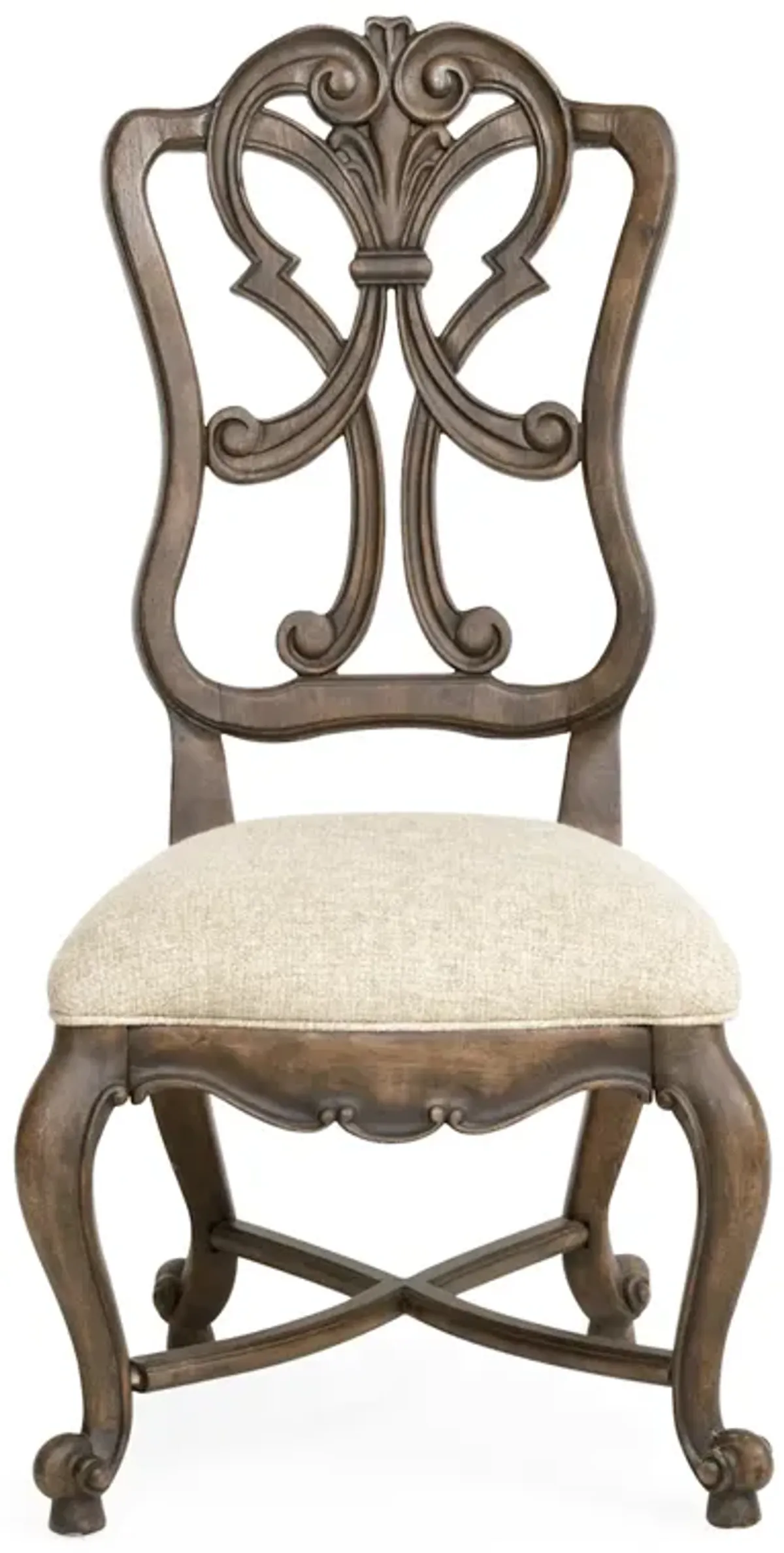 Rhapsody Carved Wood Back Side Chair