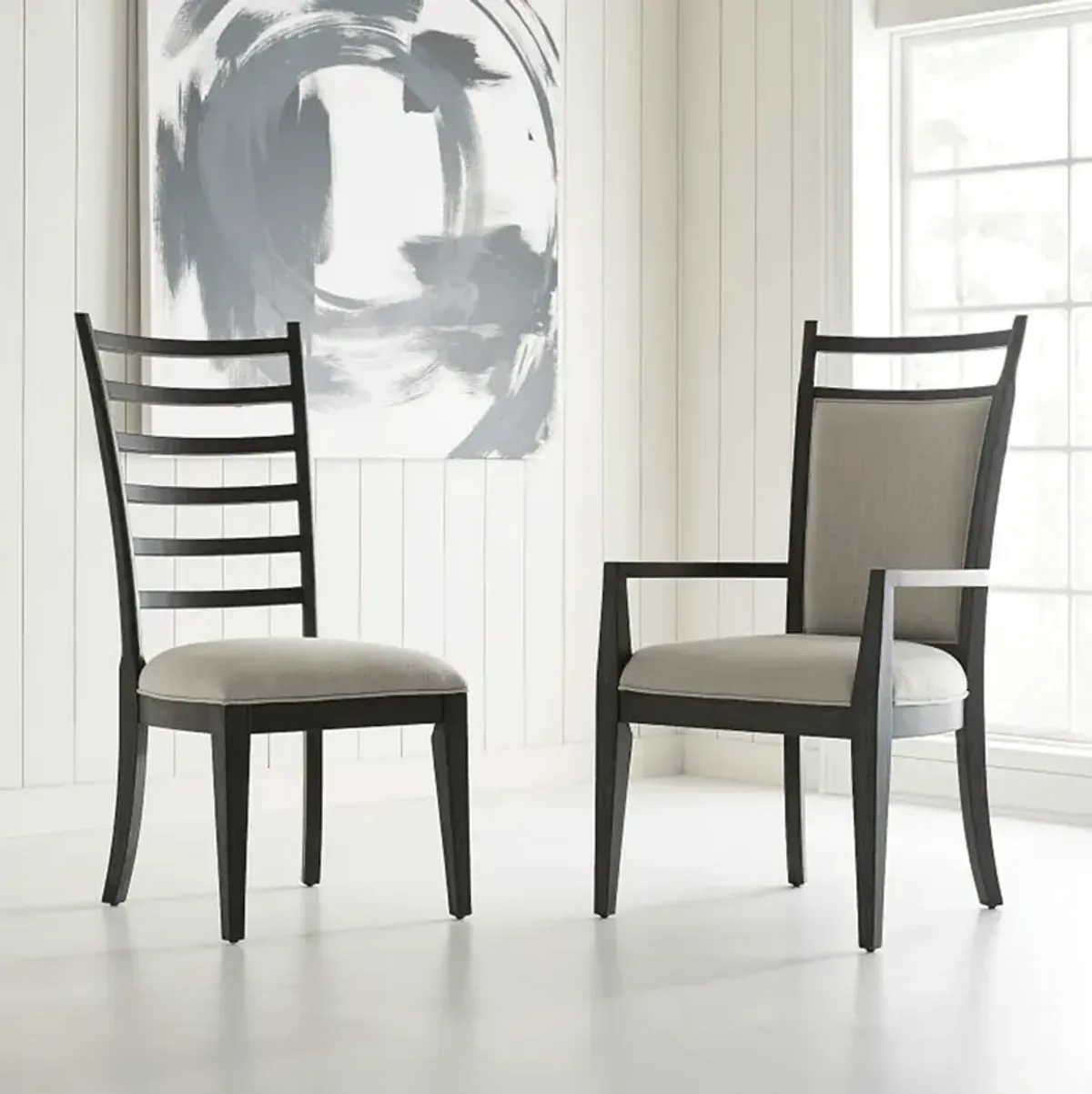 Plank Road Oakley Ladder Back Side Chair - Charcoal