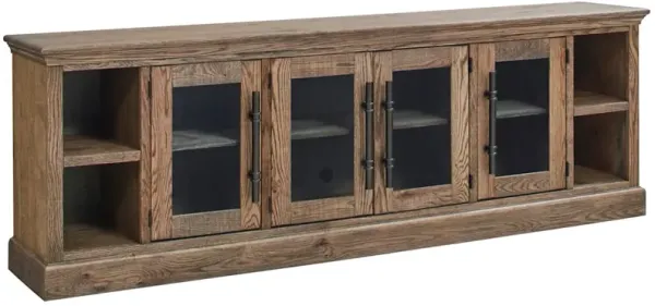 Manchester Media Console - Glazed Oak
