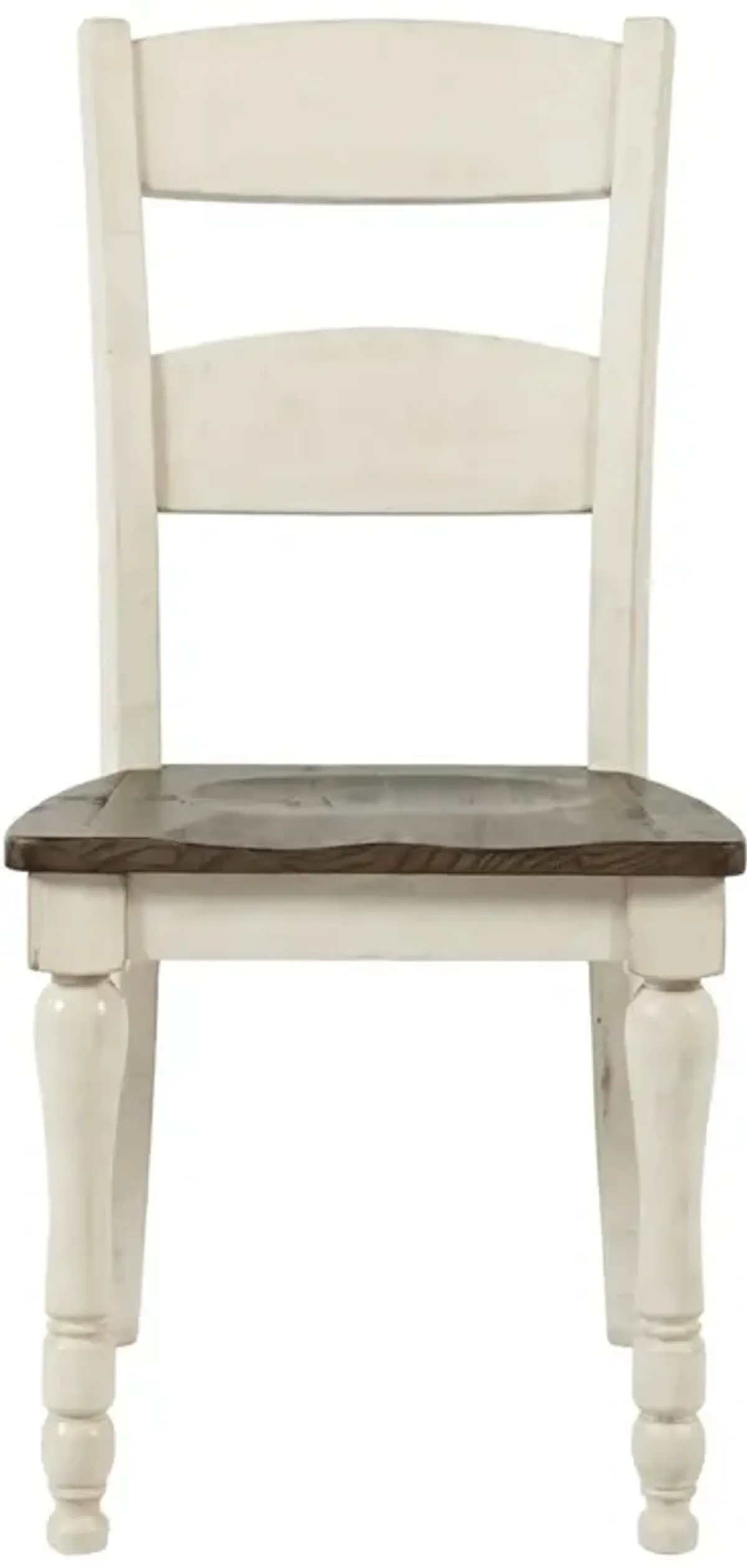 Ginger Ladderback Dining Side Chair - White