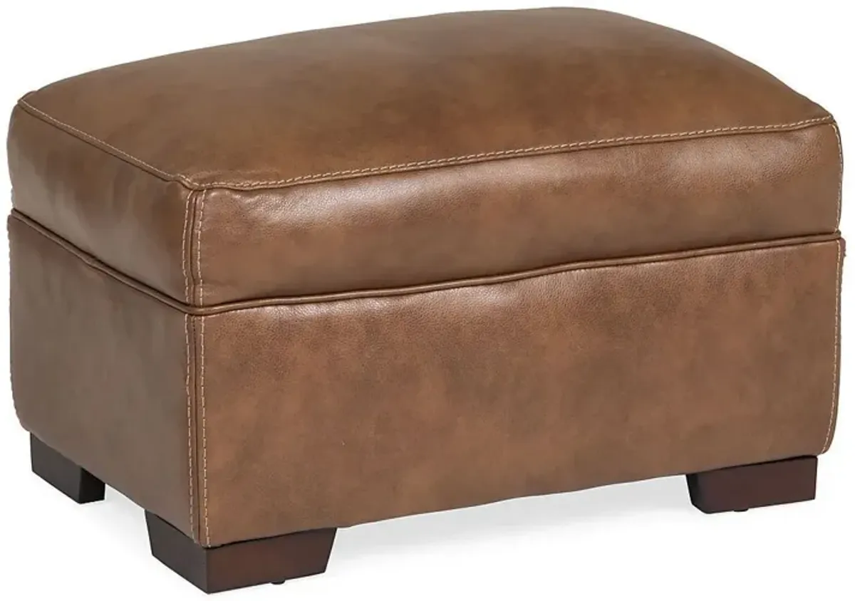 Harley Leather Ottoman