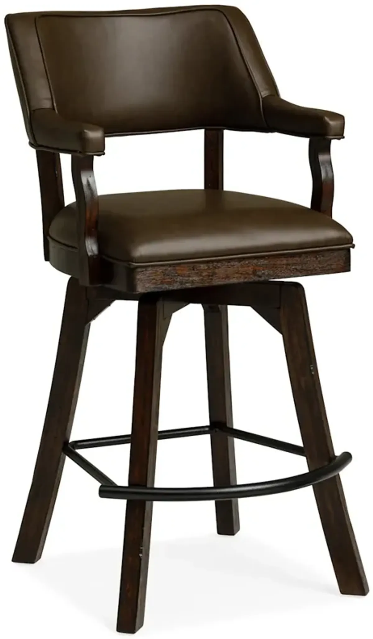 Gettysburg Leather Spectator Bar Stool