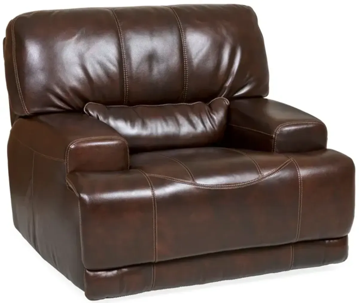 Dash Leather Power Recliner - COFFEE