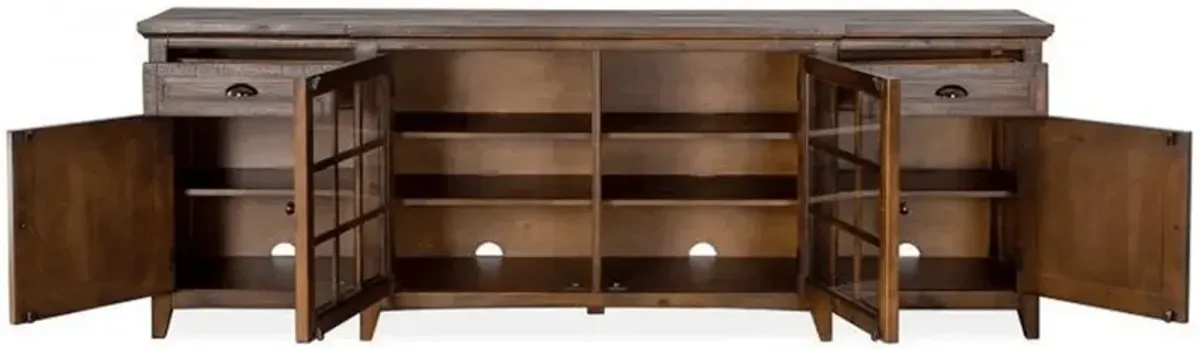 Arlington 90-Inch TV Stand - Nutmeg