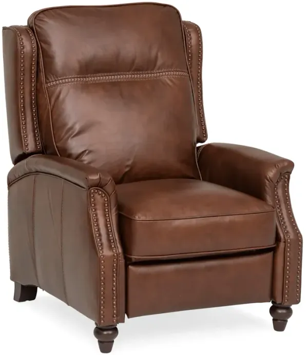 Marlow Leather Power Recliner - TOBACCO
