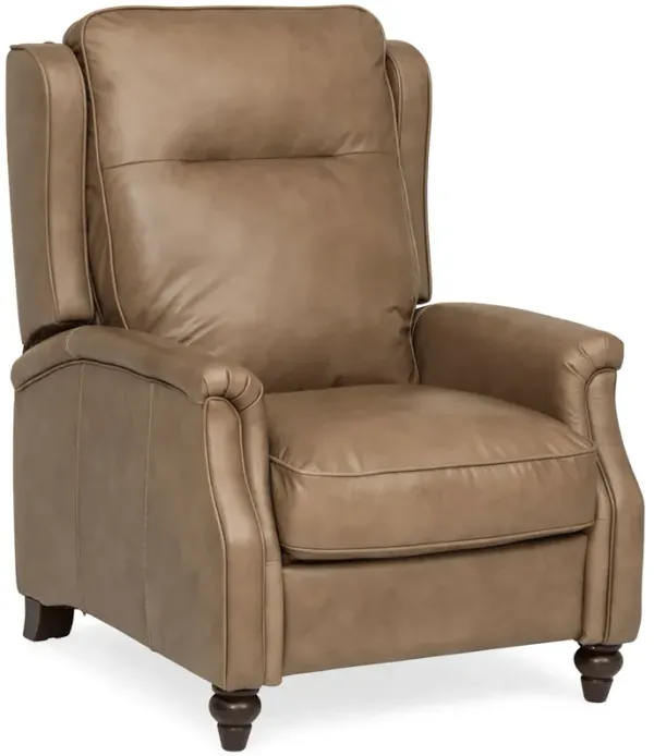 Finn Leather Power Recliner - Neutral