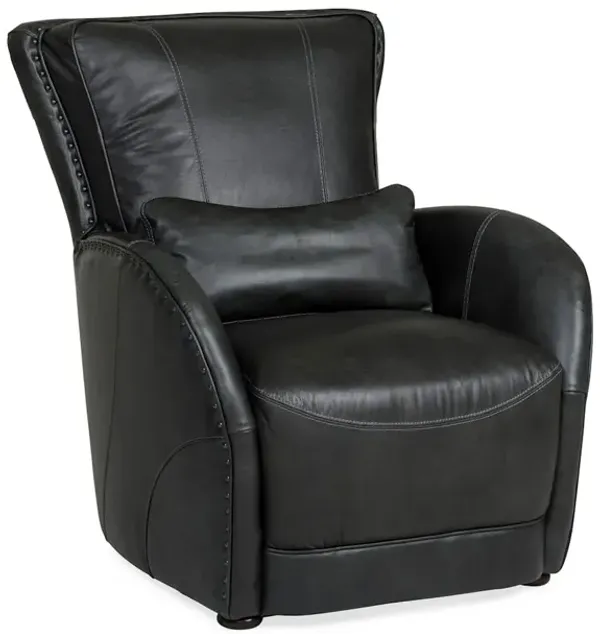 Foster Leather Accent Chair - SLATE