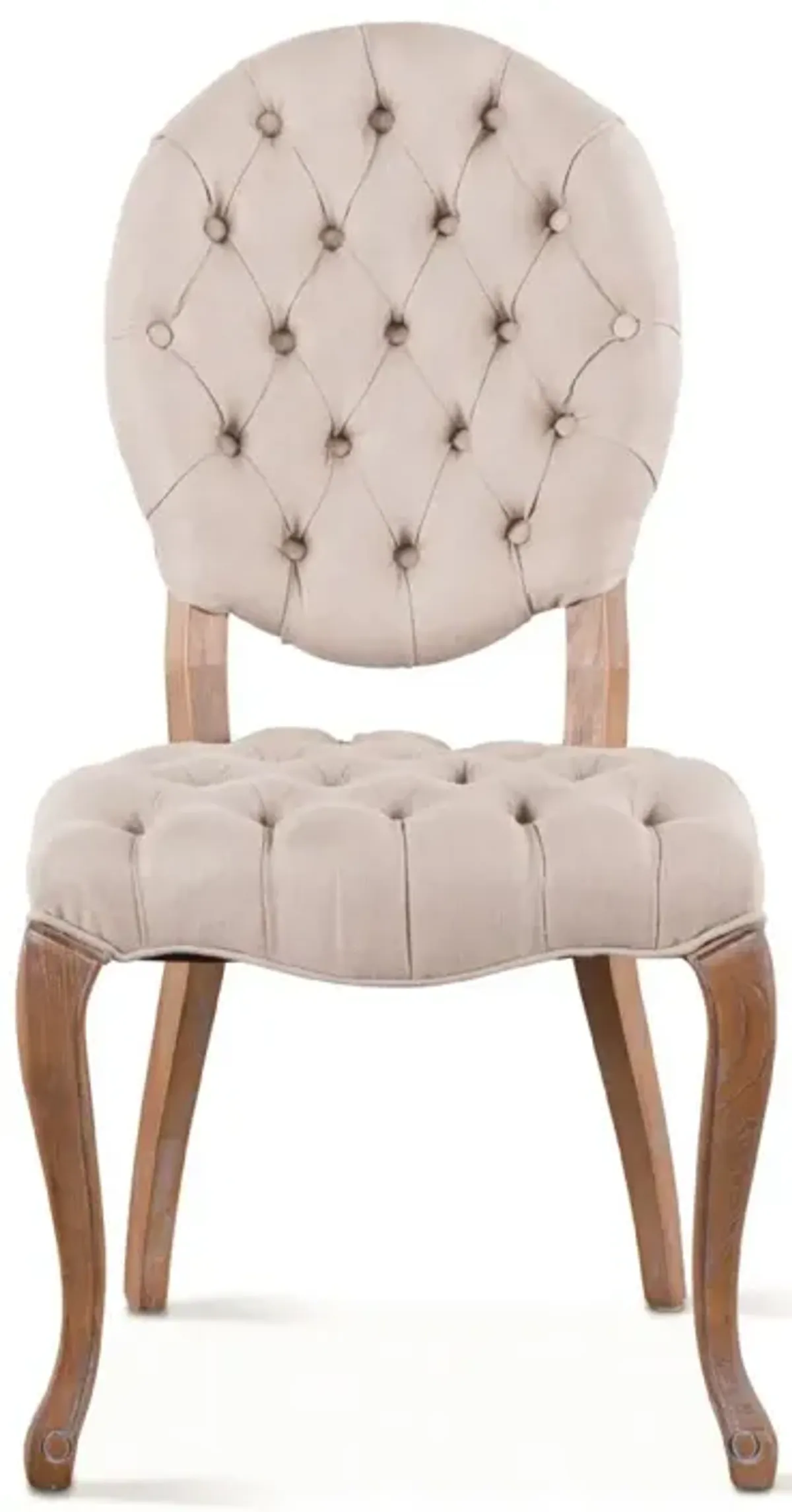 Penelope Tufted Linen Back Side Chair