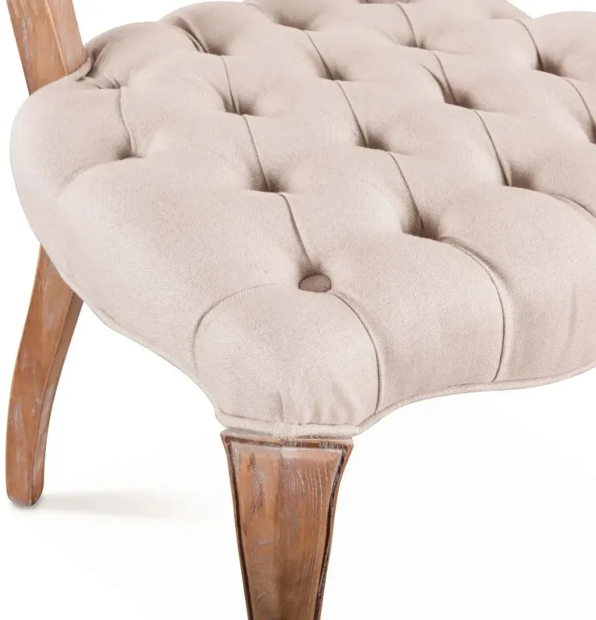 Penelope Tufted Linen Back Side Chair