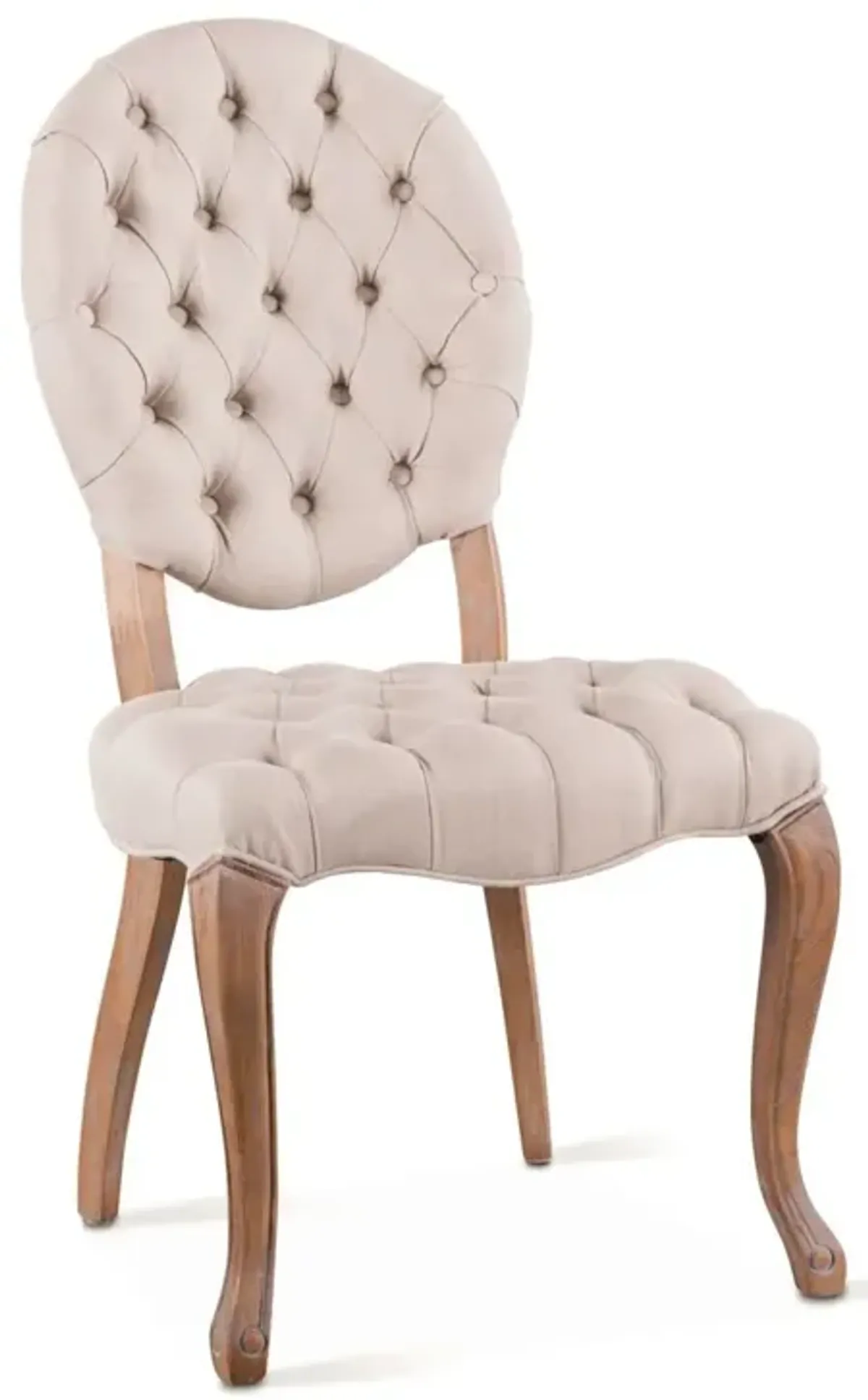 Penelope Tufted Linen Back Side Chair