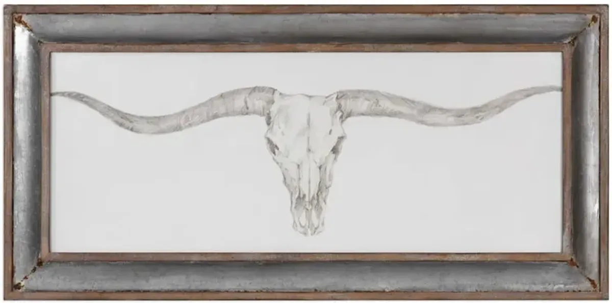 Longhorn Framed Wall Art