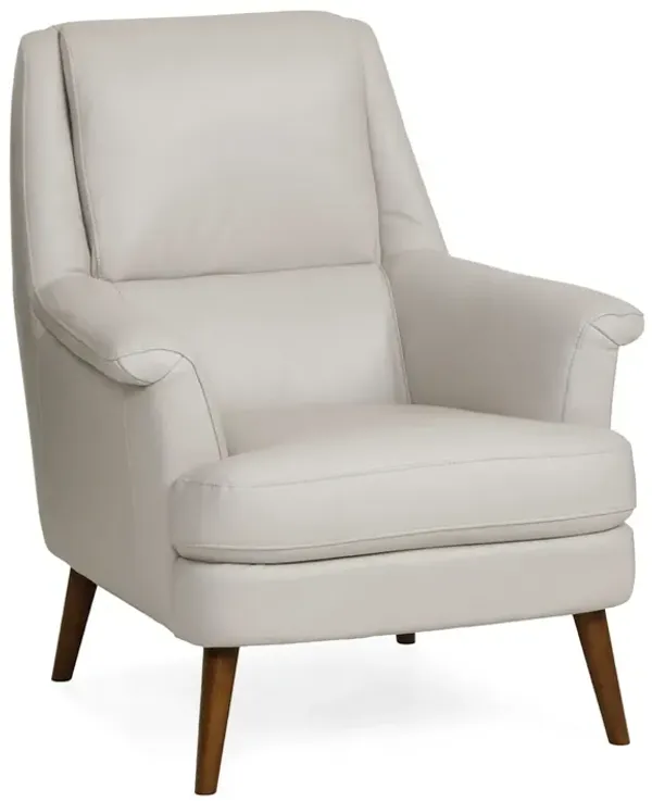 Adele Leather Accent Chair - ANTARCTICA