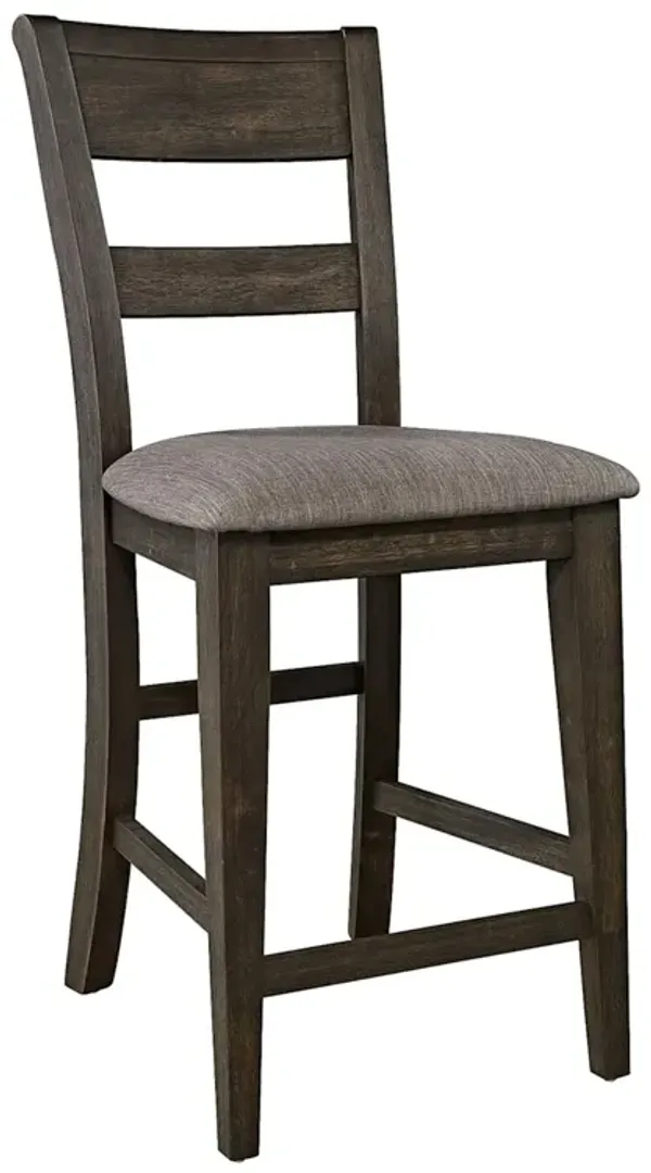 Double Bridge Splat Back Counter Stool