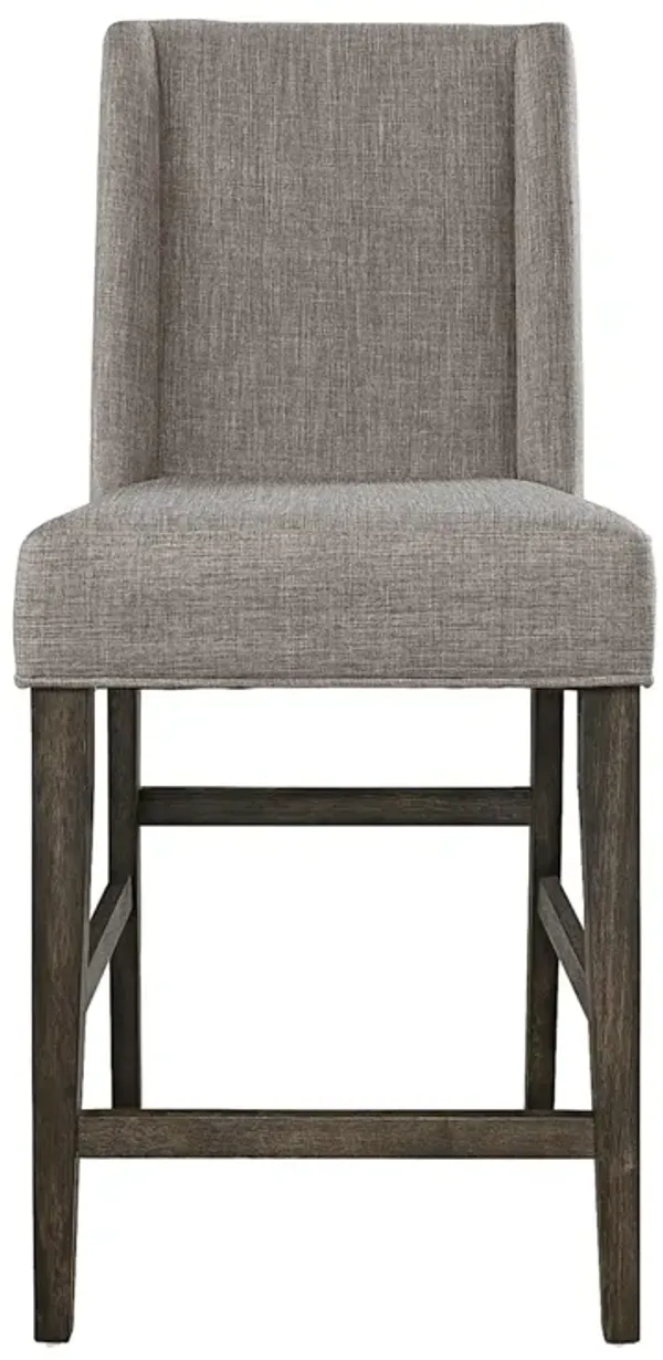Double Bridge Upholstered Counter Stool