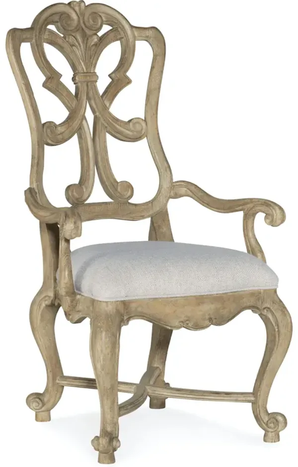 Castella Wood Back Arm Chair