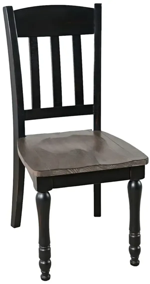Ginger Slatback Side Chair - Black