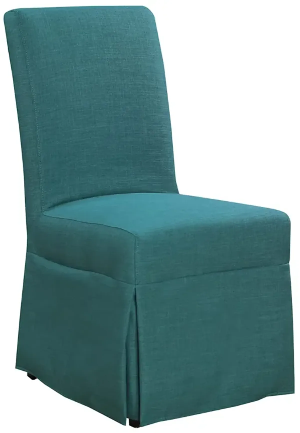 Heidi Slipcover Side Chair - TEAL
