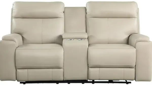 Bentley Power Reclining Console Loveseat