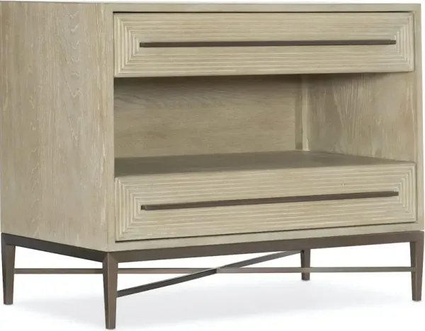Cascade Two Drawer Nightstand