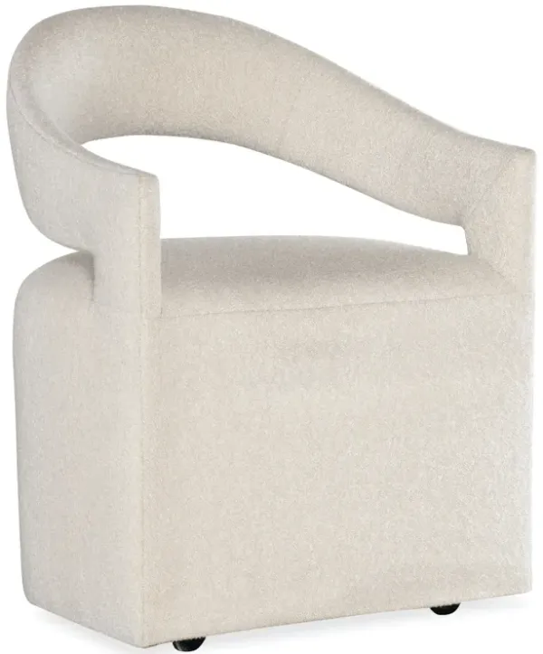 Modern Mood Castered Upholstered Arm Chair